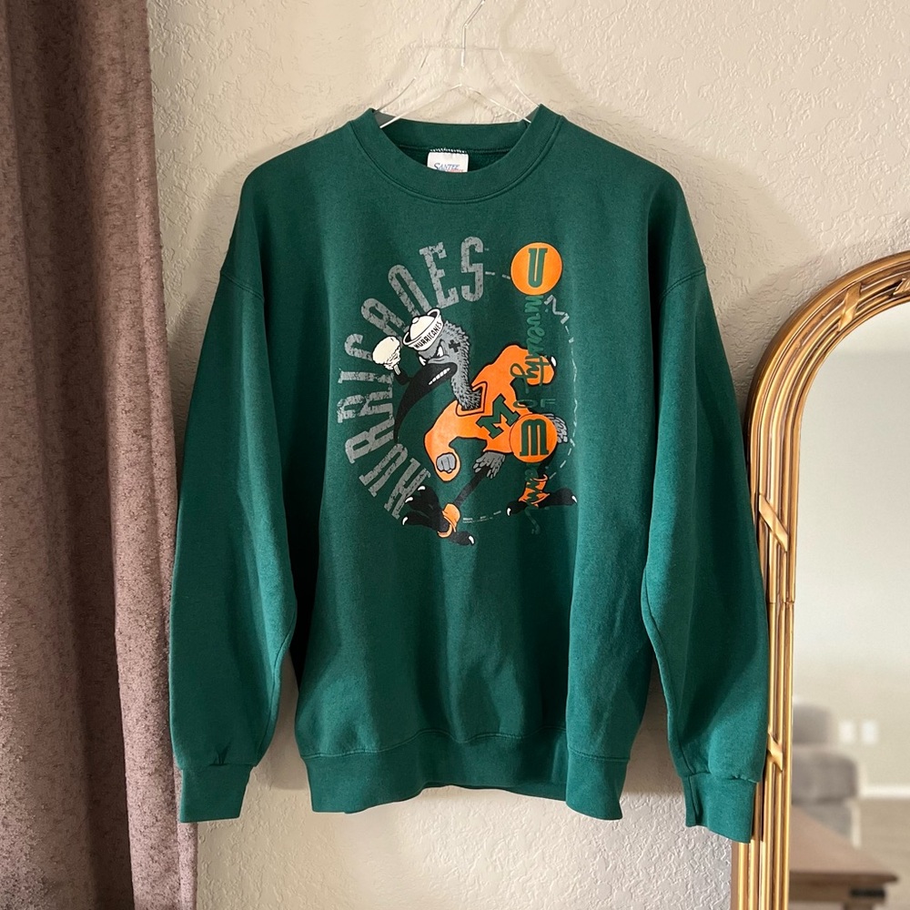 Vintage 90s Miami Hurricanes Crewneck Sweatshirt